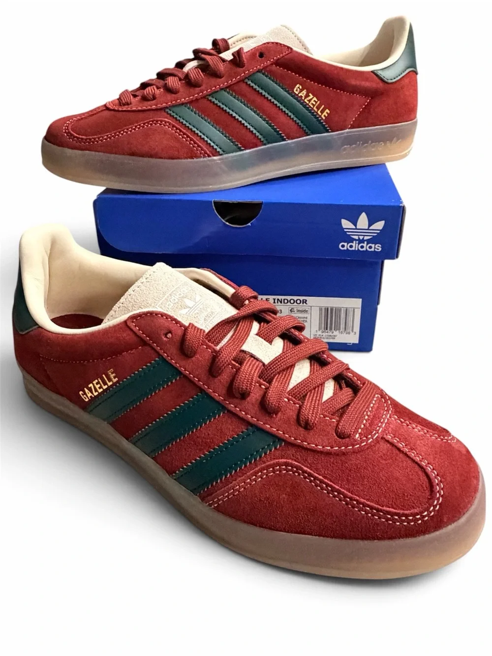 NWT Adidas Gazelle Men’s Sz.9 10.5 Wmns Suede Sneakers Retail: $120